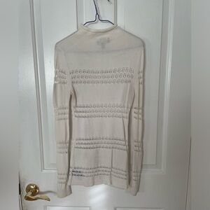 Bebe size S white Knit Top high neck